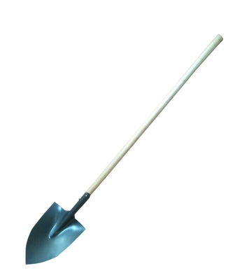 5002001 with straight wood handle carbon steel metal point farming digging garden spades shovels