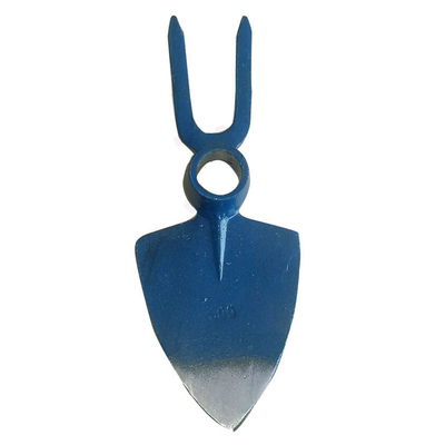 30020108 Forged Fork-Hoe Digging Garden Hoe Pickaxes with Two Tines Sharp Tips Round Hole Eye heart or peach type