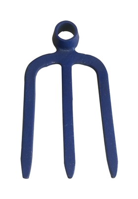 30020116 Round Hole Eye Carbon Steel Metal Three Tines Forged Fork-Hoe Digging Garden Hoe Forks