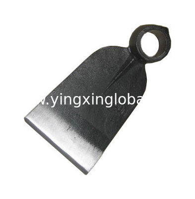 30010101 Round Hole Eye Carbon Steel Cutting Spade Forged Digging Garden Farming Blade Hoe