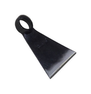 30010110 Oval Hole Eye Carbon Steel Forged Digging Garden Farming Delta Triangle Hoe