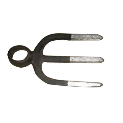 30020120 Three Tines Oval Hole Eye Three Tines Forged Farming Digging Fork-Hoe Garden Hoe Rake