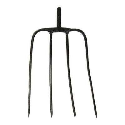 1001144 carbon steel tail hay fork garden prong fork forged farming pitchfork manure dung fork