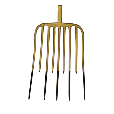 10011492 9 Tines Carbon Steel Manure Dung Forks Garden Steel Forged Hay Prong Pitchfork