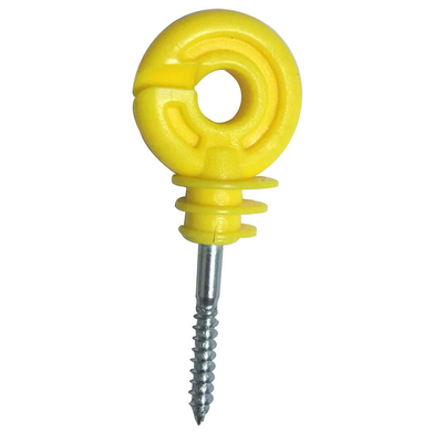 INS0013 Galvanized Steel Screw Nails Electric Fencing Insulators Screw-In Ring Insulator Wood Post Insulator