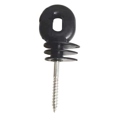 INS002 Galvanized Steel Screw Nails Electric Fencing Insulators Screw-In Ring Insulator Wood Post Insulator