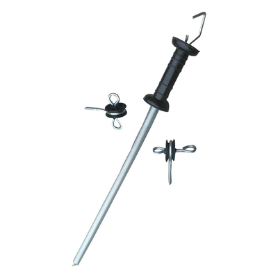 INS010 Fencing Paddock Gate Handle Spring Kits With Two Pcs Screw-In Gate Anchor Insulators