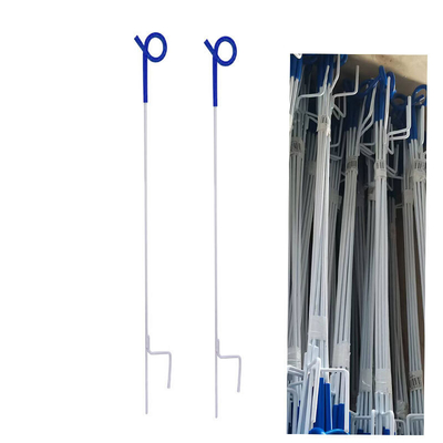 PP04 Electric Fencing Posts Paddock Pigtail Metal Posts With Double Weld Foot Spring Steel