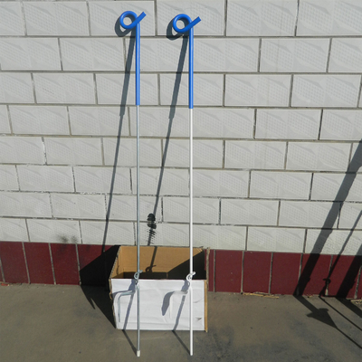 PP02 electric fencing posts paddock pigtail metal portable posts with spiral foot spring steel