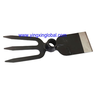 30020131 With Round Hole Eye Three Tines And Cutting-Spade Type Forged Digging Garden Farming Fork-Hoes Hoes