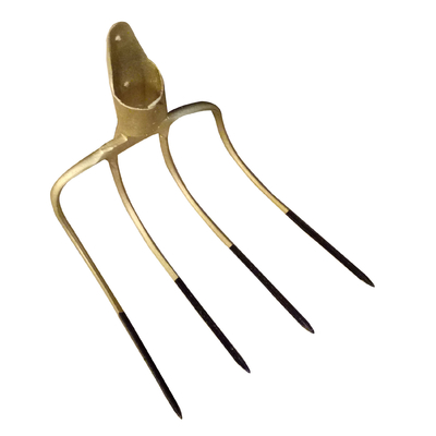 HK10052 tip socket carbon steel forged farming hooked-fork garden digging steel curved fork rake