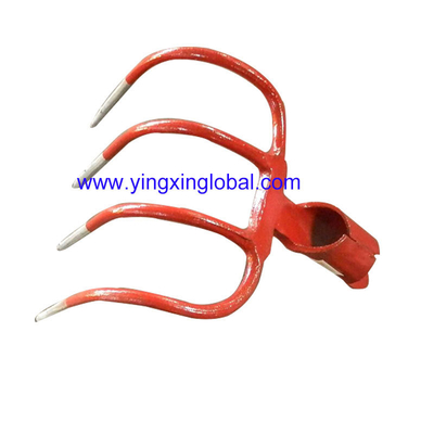 HK10052 tip socket carbon steel forged farming hooked-fork garden digging steel curved fork rake